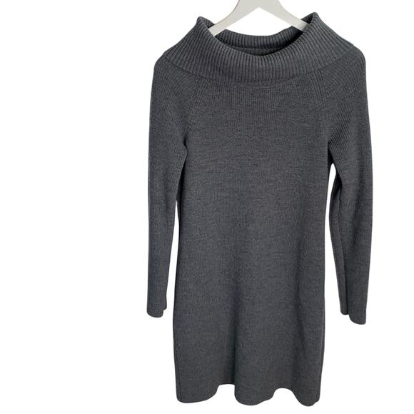 Vineyard Vines Women’s Gray Merino Wool Knit Sweater Dress Tunic W-481 Sz M - Picture 1 of 5